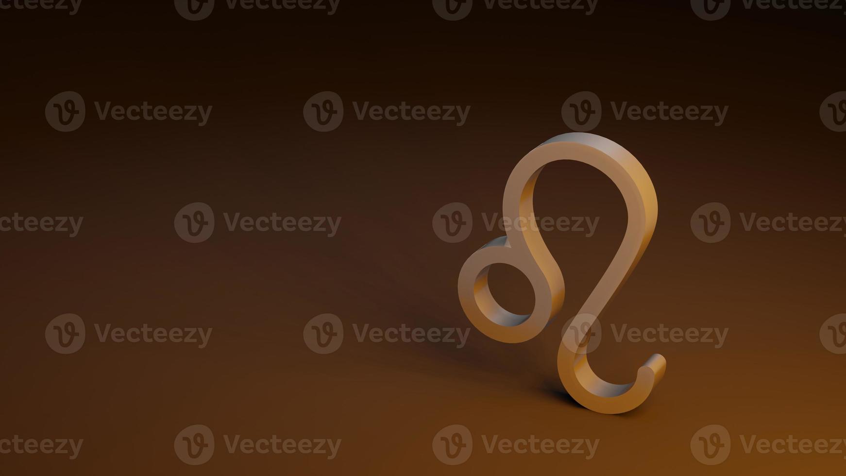 zodiac symbol LEO signs 3D rendering photo