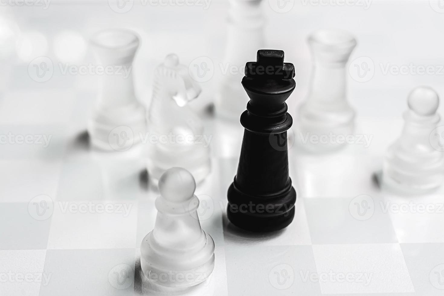 chess figure Chess pieces Symbol of competition photo