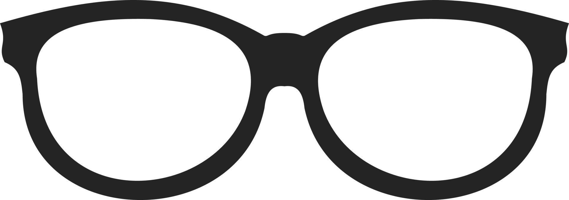 A nice medical glasses with black frame vector