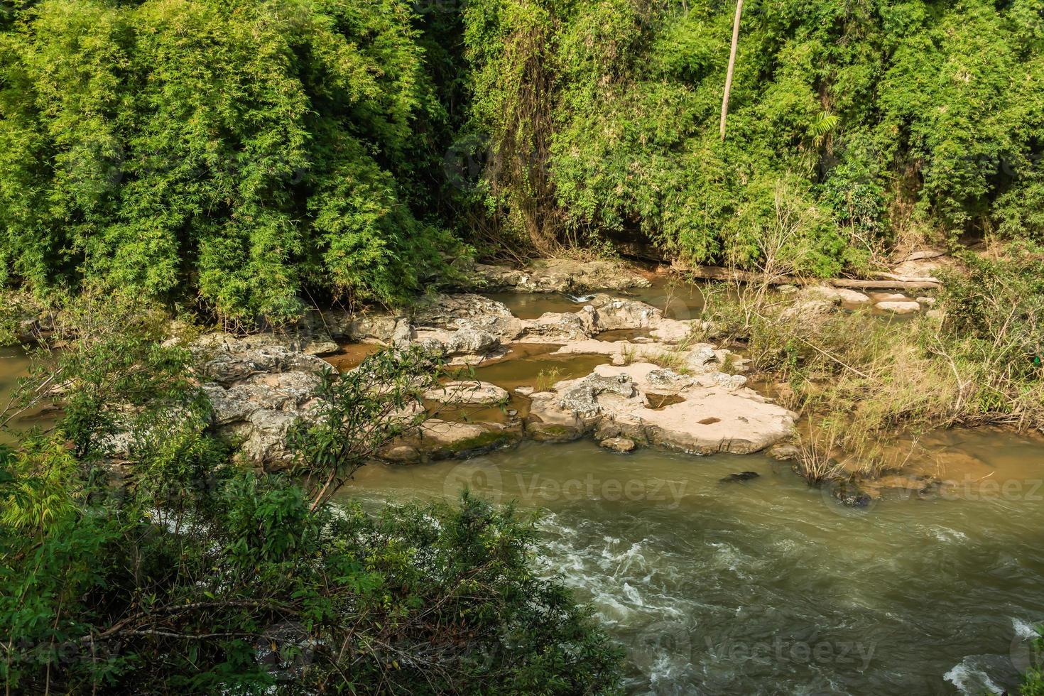 Landscape of streams and forests photo