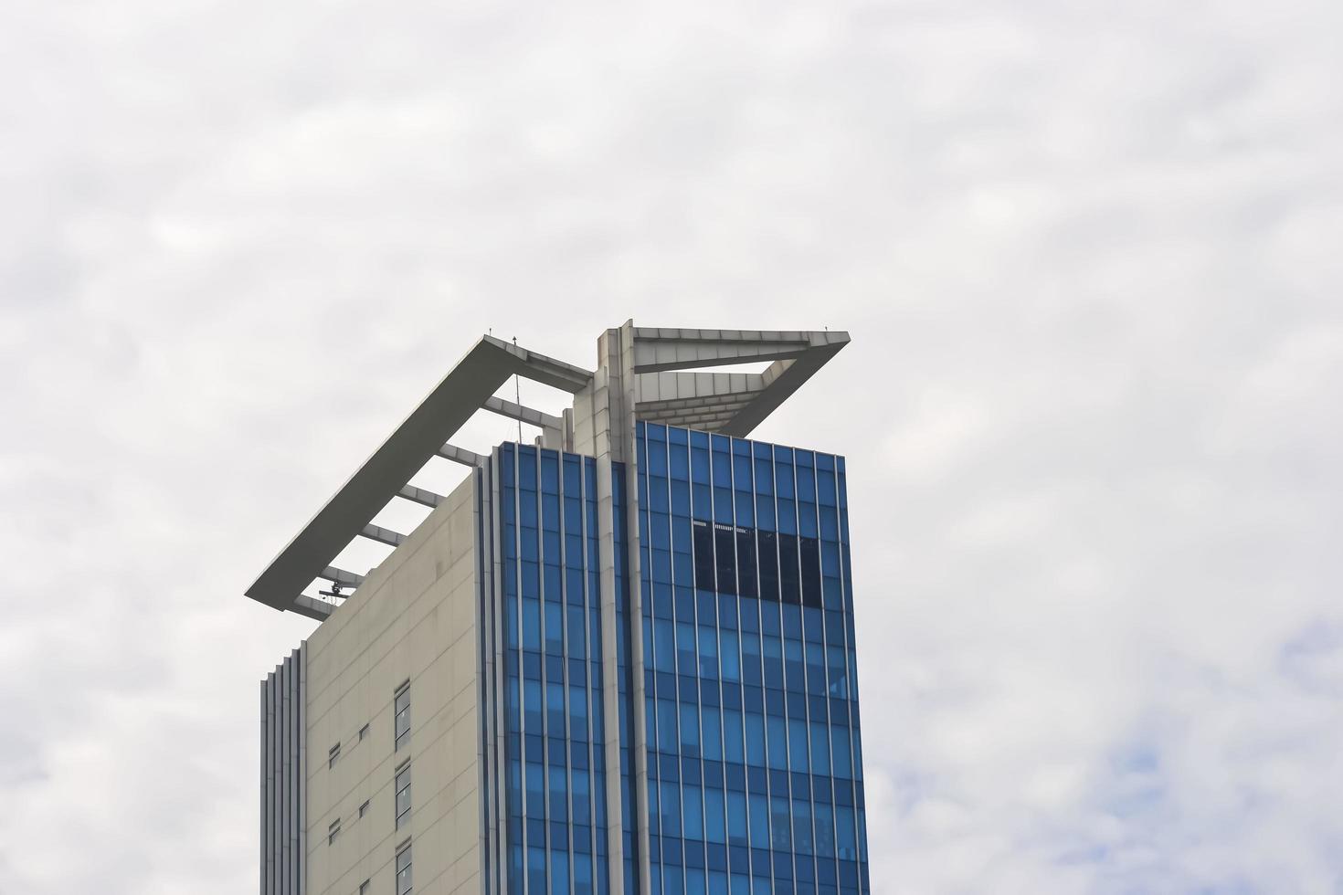 Bekasi, West Java, Indonesia, March 5th 2022. Bank Mandiri tower at the heart of the town. photo