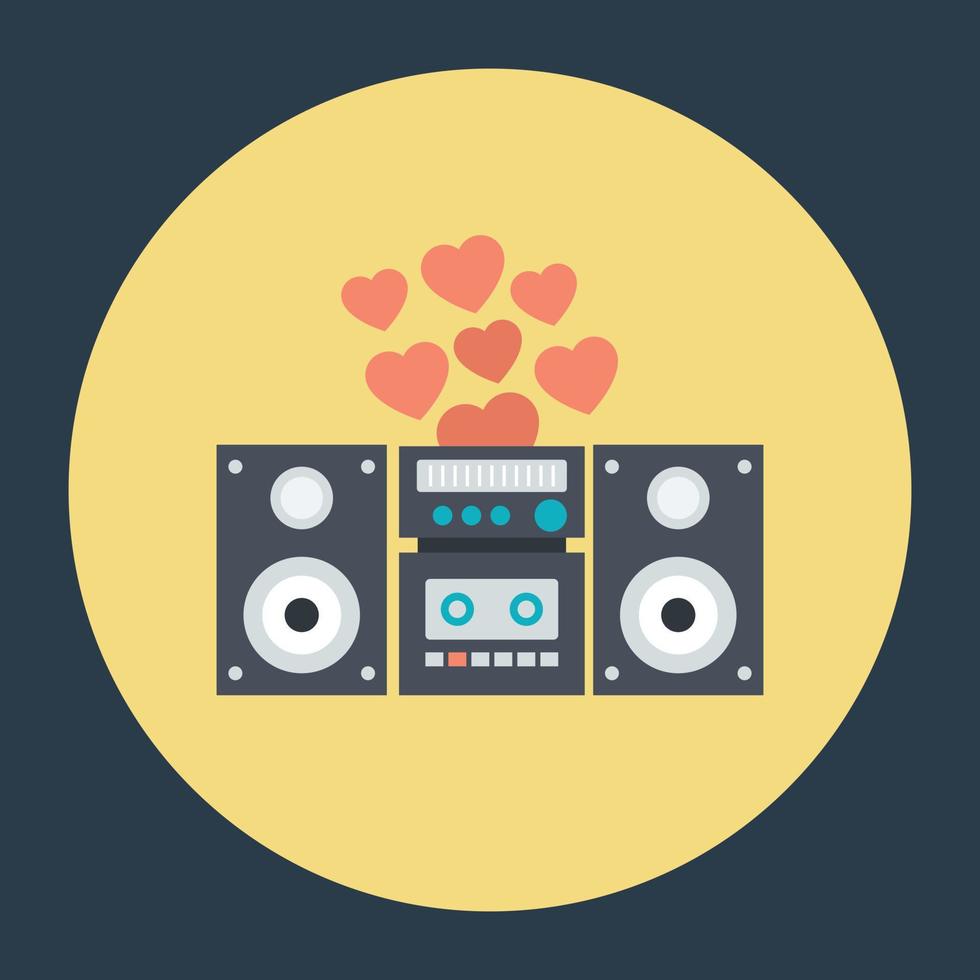 conceptos de musica romantica vector