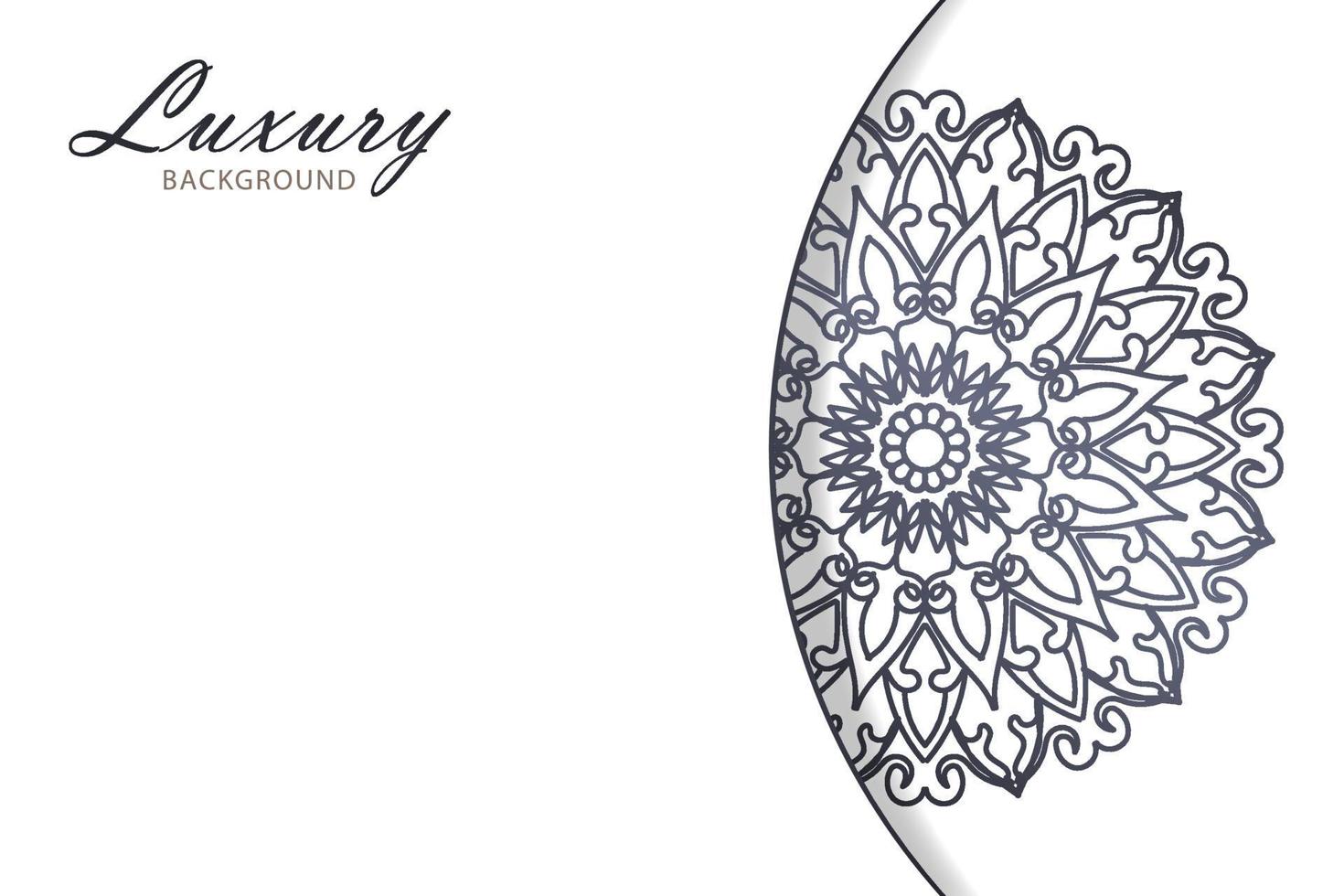 Beautiful vector hand drawn indian ornament mandala on background style.