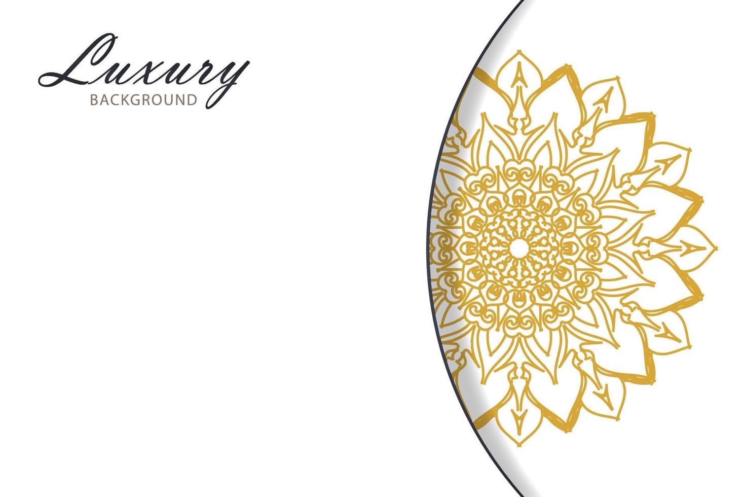 Beautiful vector hand drawn indian ornament mandala on background style.