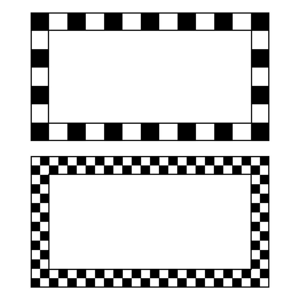 frame templates for photos or designs with a chessboard theme vector