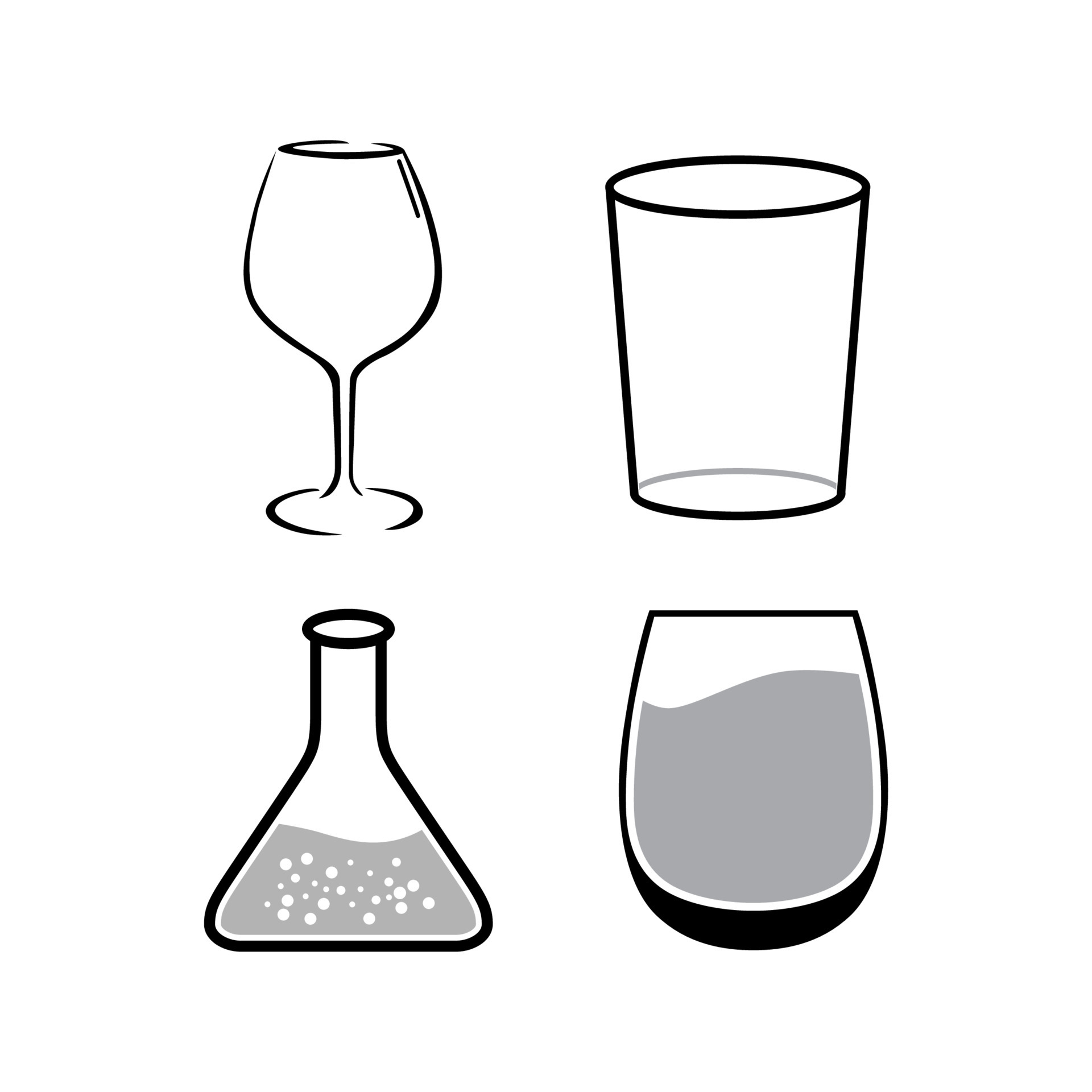glass pack, glass icon, glass element 6340588 Vector Art at Vecteezy