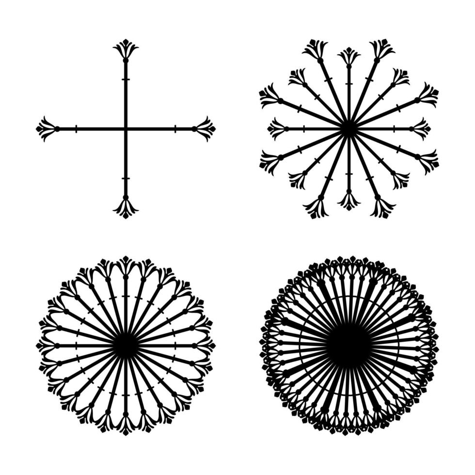 diseños decorativos que se pueden usar para embellecer o agregar al diseño vector