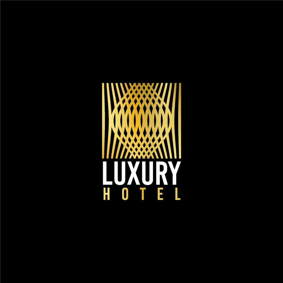 luxury and simple logo for hotel, entertainment venue, or for luxury place vector