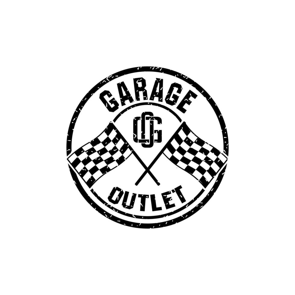 Repair shop or workshop logo with letter G and O . logo vector