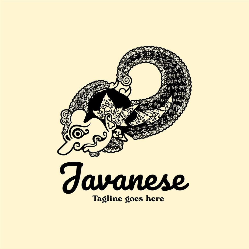 wayang bima, which is a symbol of strength and leadership, is suitable for companies with a high work ethic vector
