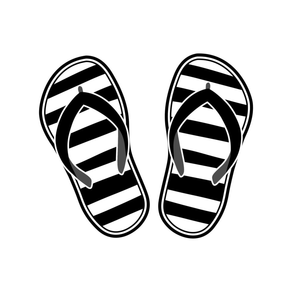 sandals vector, footwear icon , slipper vector. 6340770 Vector Art at ...