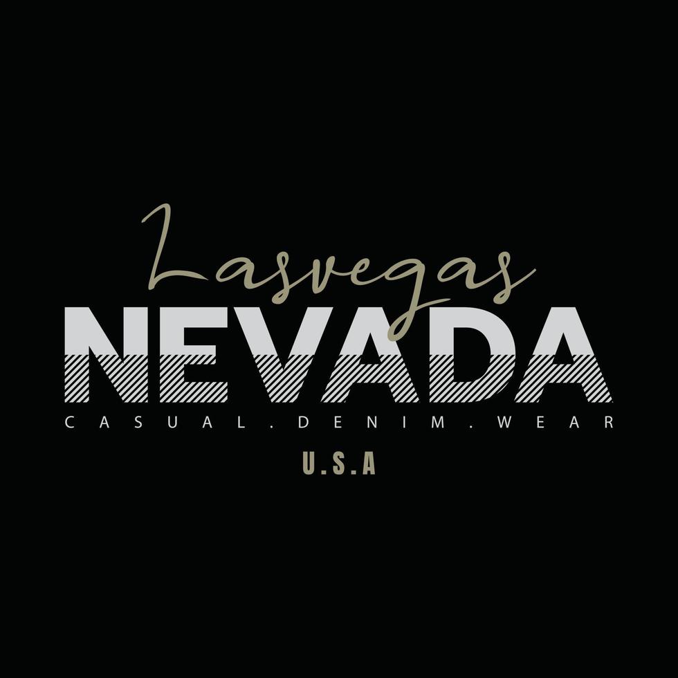 tipografía de ilustración de nevada. perfecto para el diseño de camisetas vector