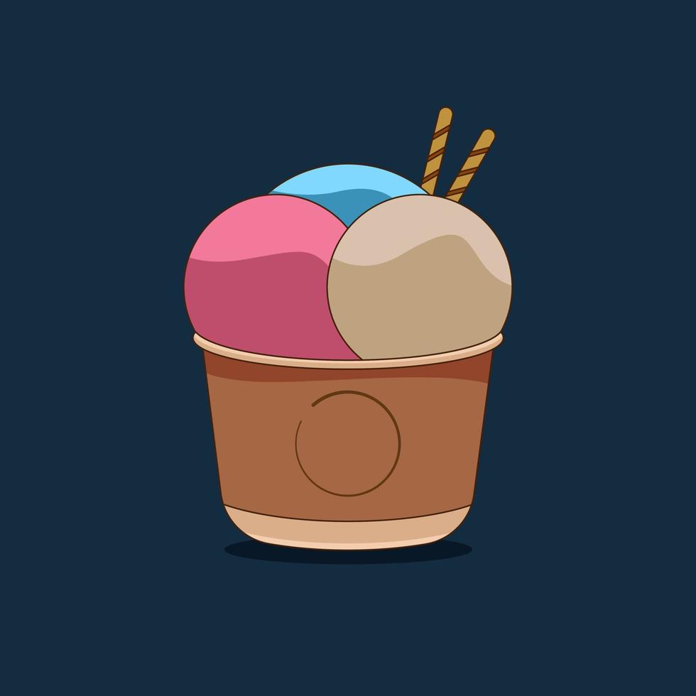 ice cream vector illustration