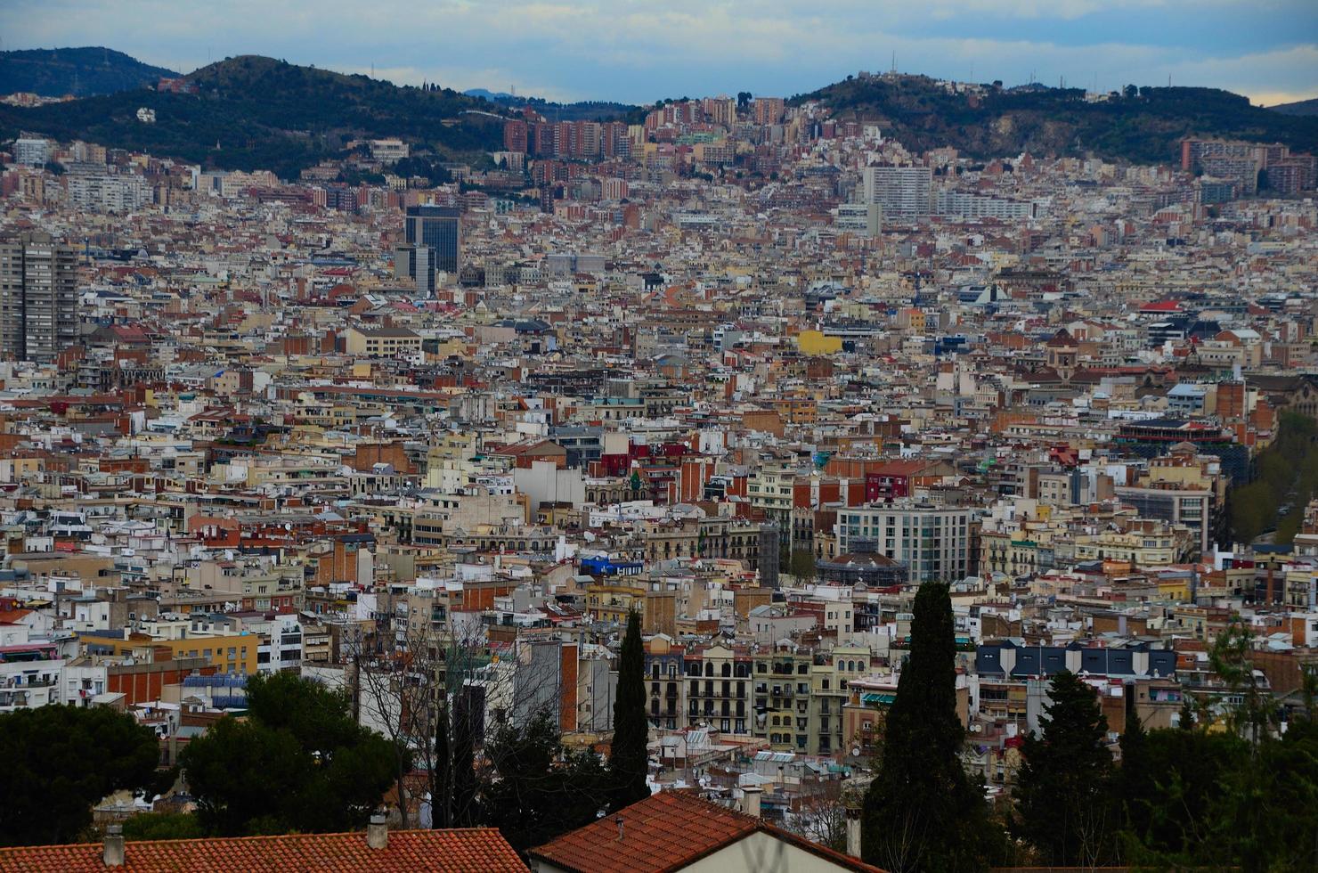 many houses in Barcelona photo