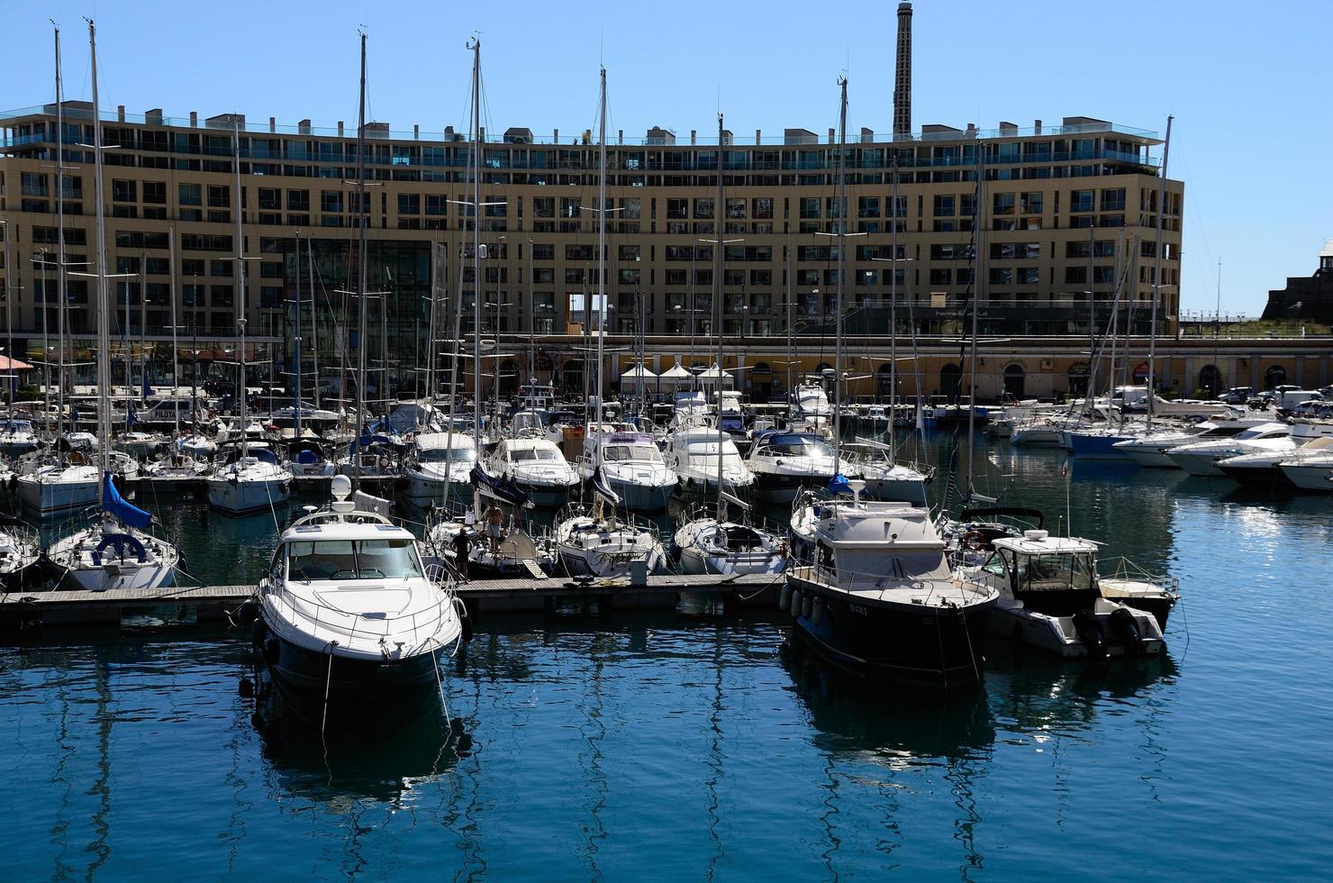 small boats in port of Savona photo