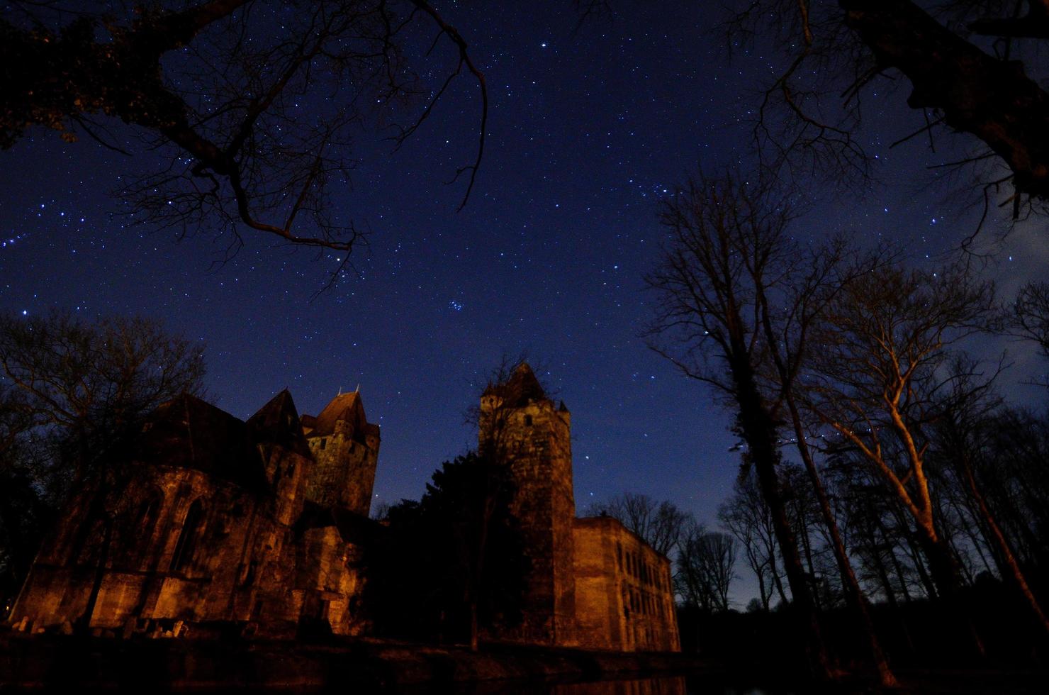 old castle and stars photo