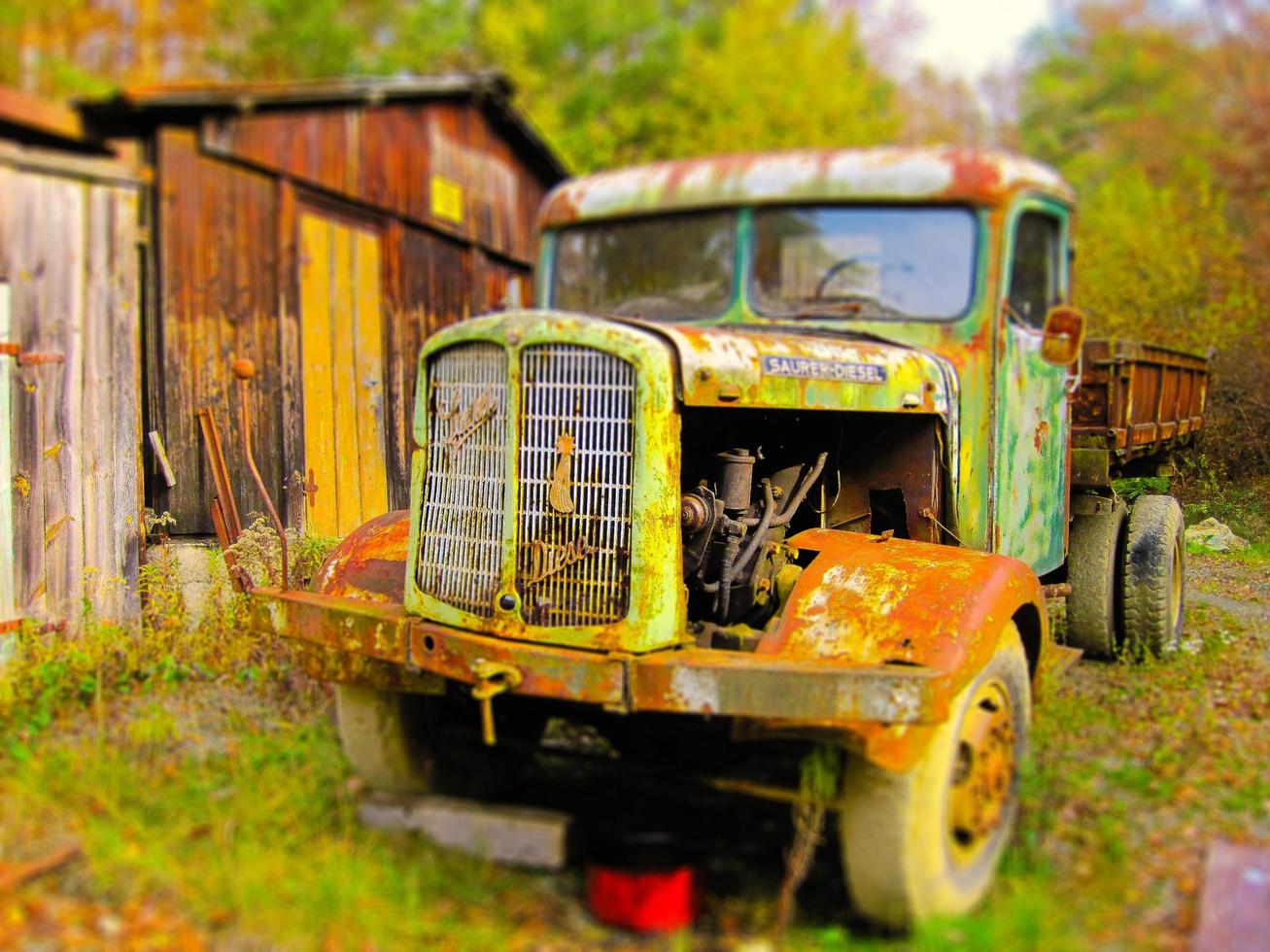 camión viejo en miniatura foto