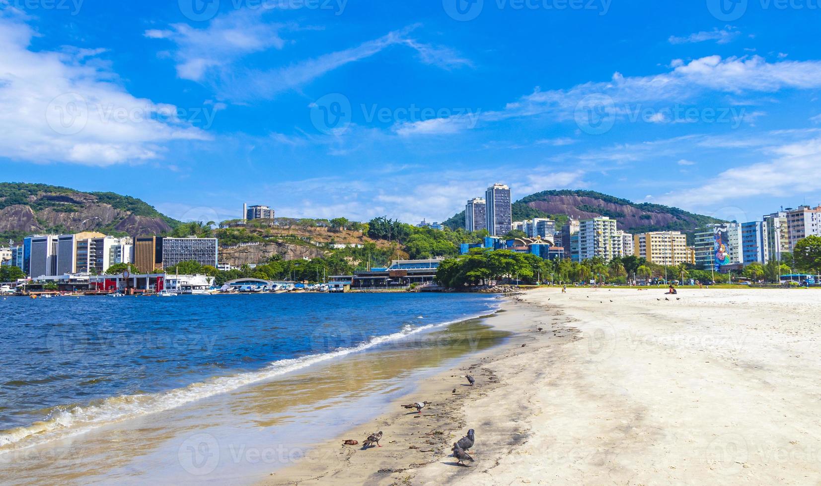 Botafogo Beach Flamengo Urca cityscape panorama Rio de Janeiro Brazil. photo