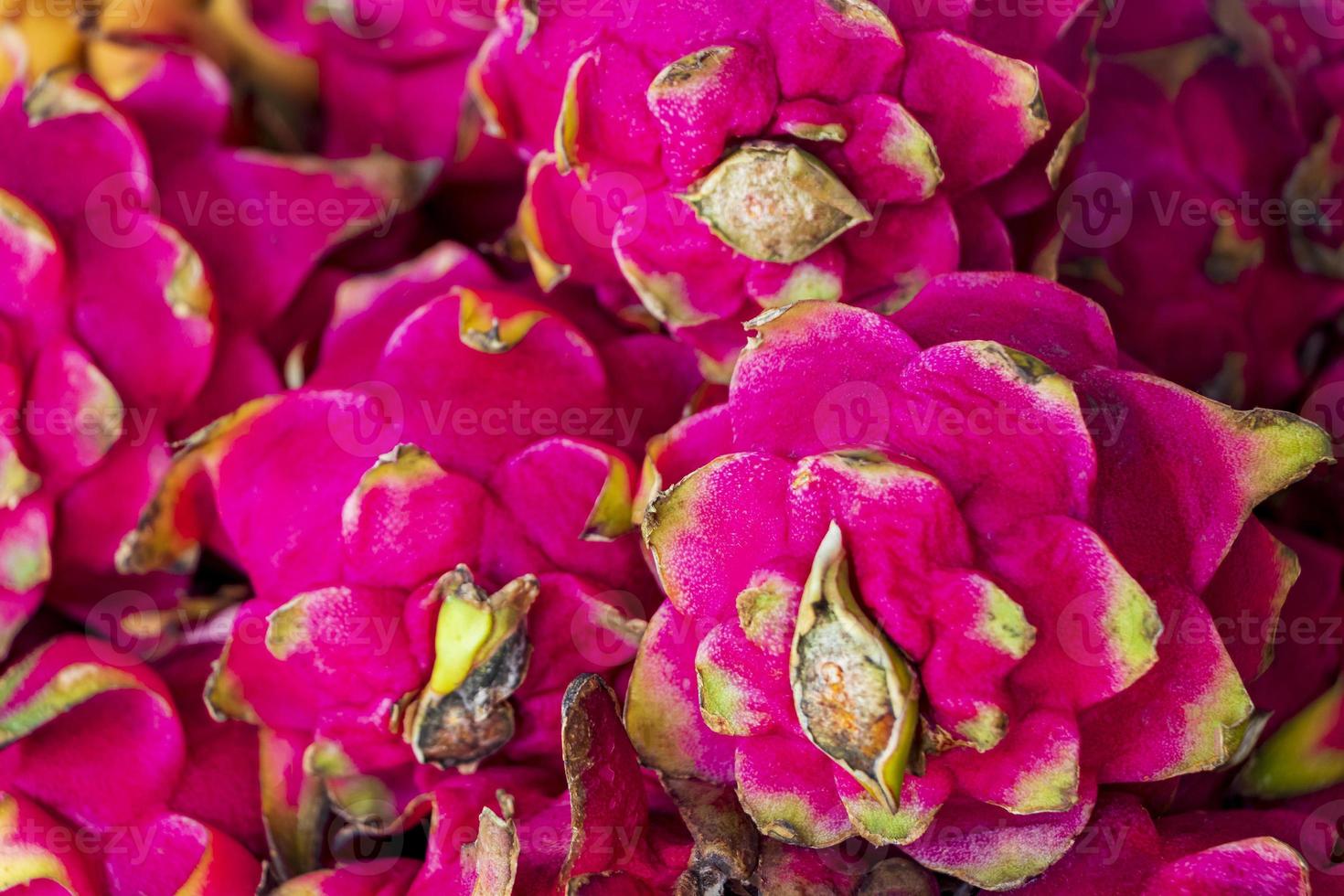 Pitaya pitahaya pink dragonfruit. Bangrak market on Koh Samui, Thailand. photo