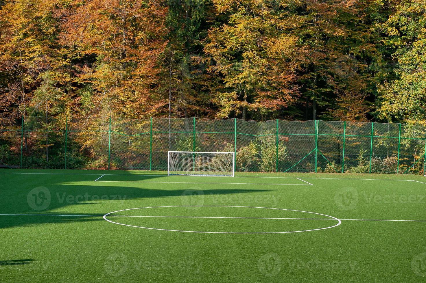 Football goalootball field photo