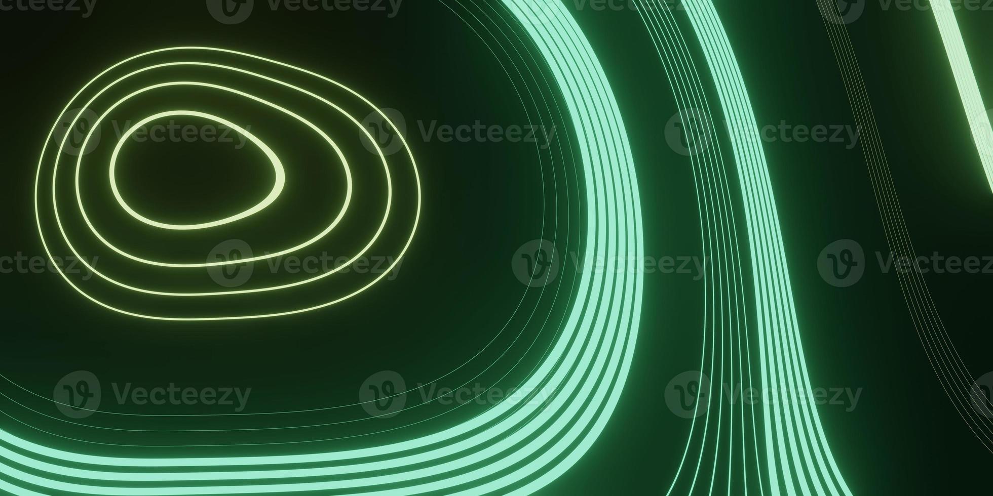3d business flyer template or corporate banner design with neon wave photo