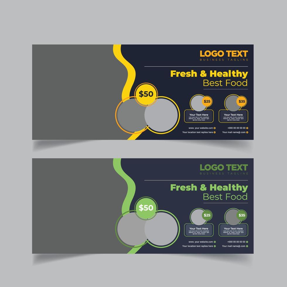 Food Billboard Design vector