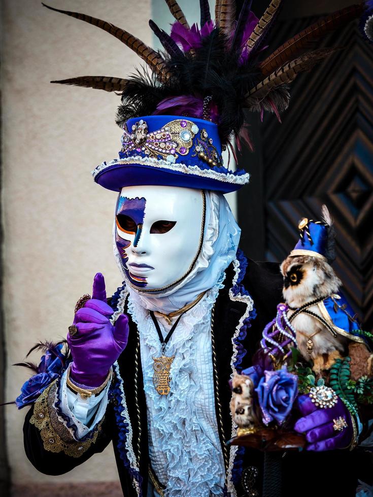 carnaval veneciano en rosheim, alsacia, francia. foto