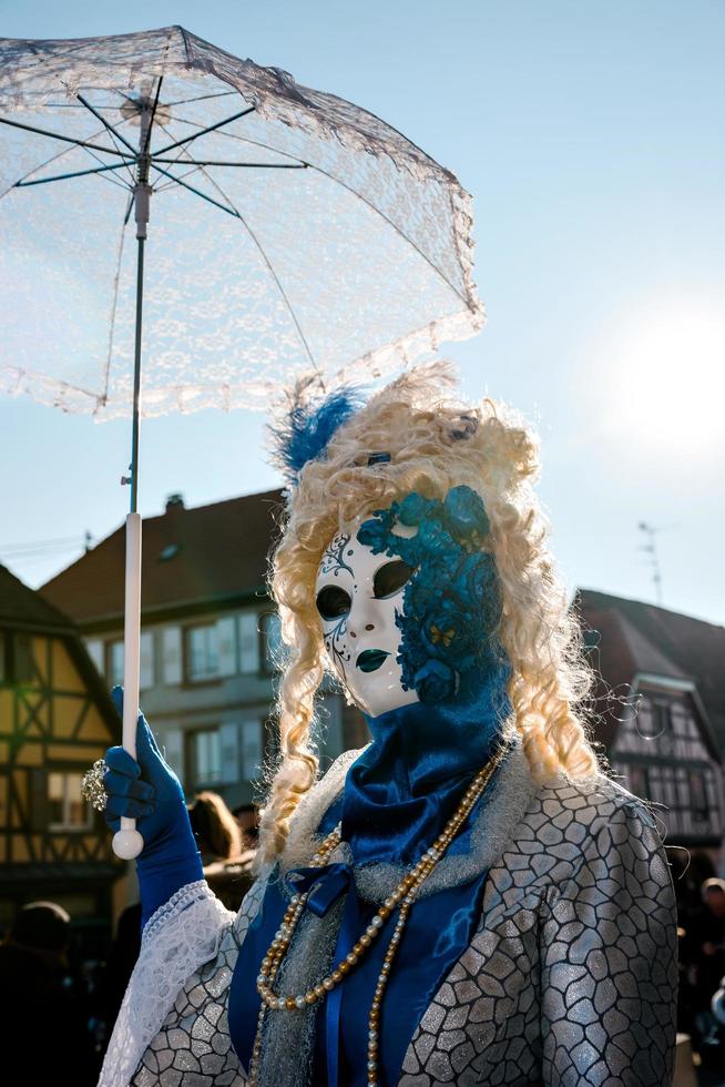 Venetian Carnival in Rosheim, Alsace, France. photo