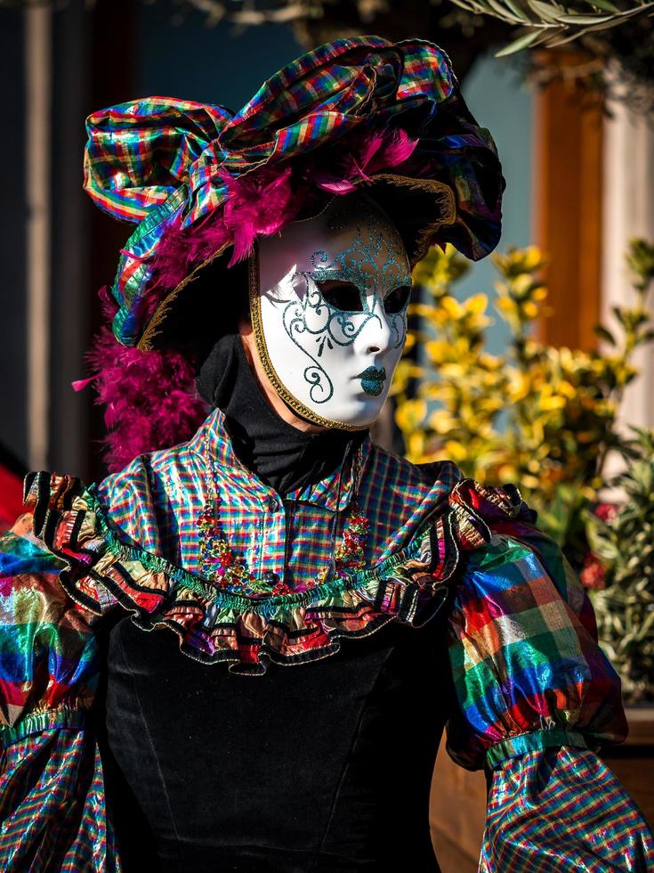 carnaval veneciano en rosheim, alsacia, francia. foto