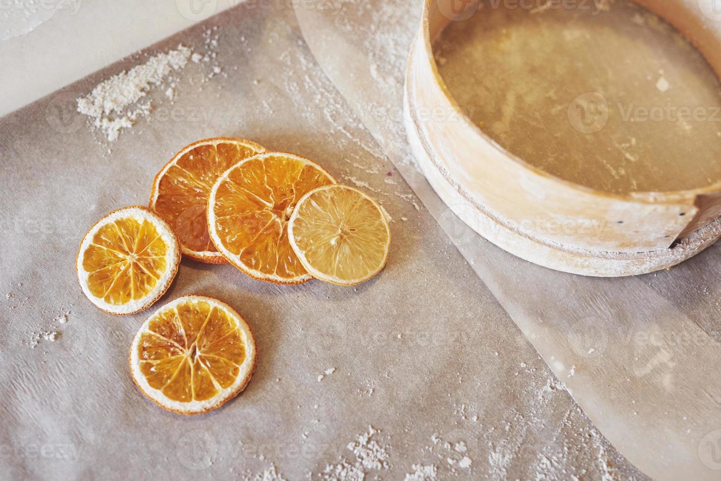 Rocker, sieve, cooking for baking. photo