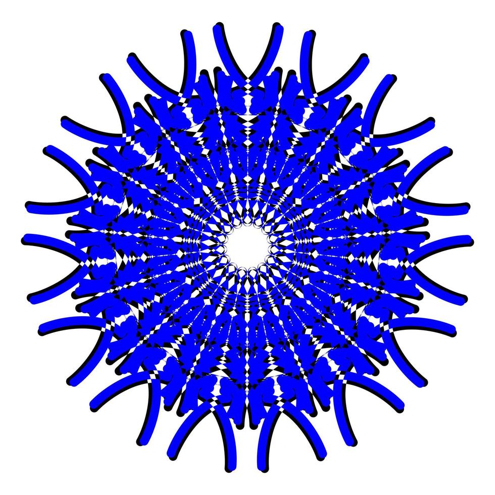 Abstract vector design in blue color. Perfect for corporate, background, t-shirt