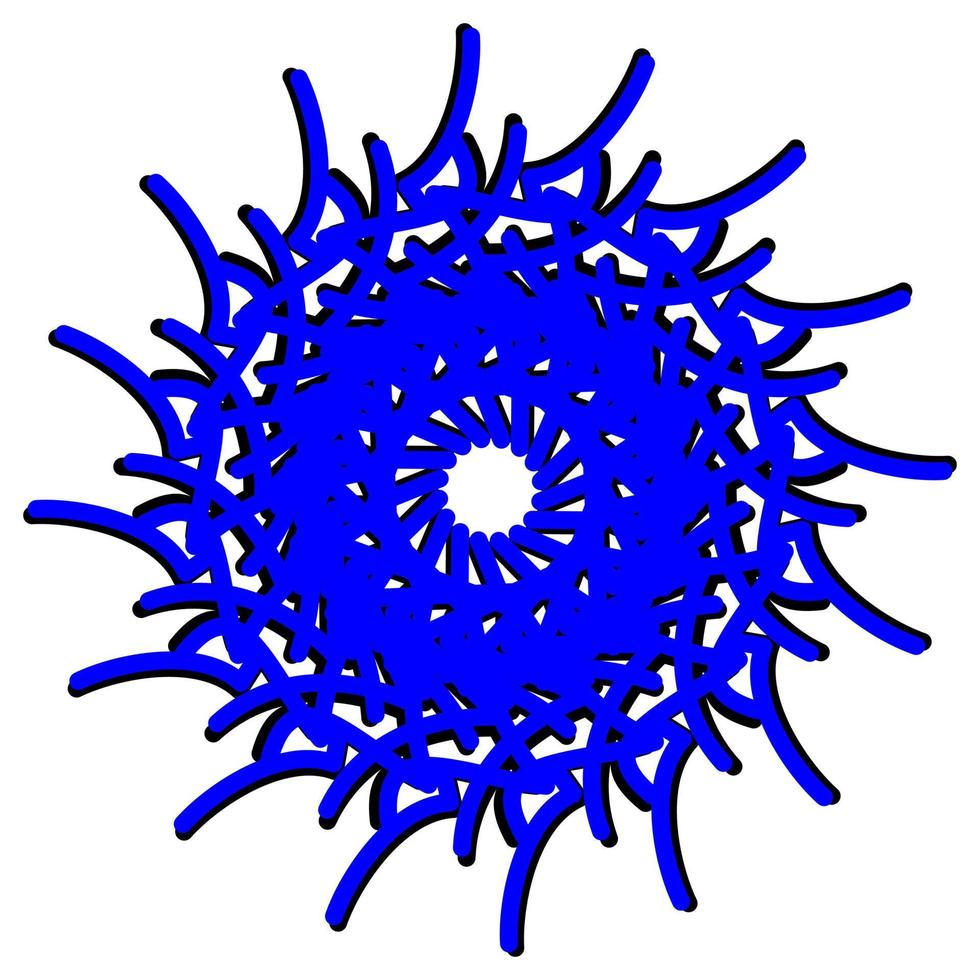 Abstract vector design in blue color. Perfect for corporate, background, t-shirt