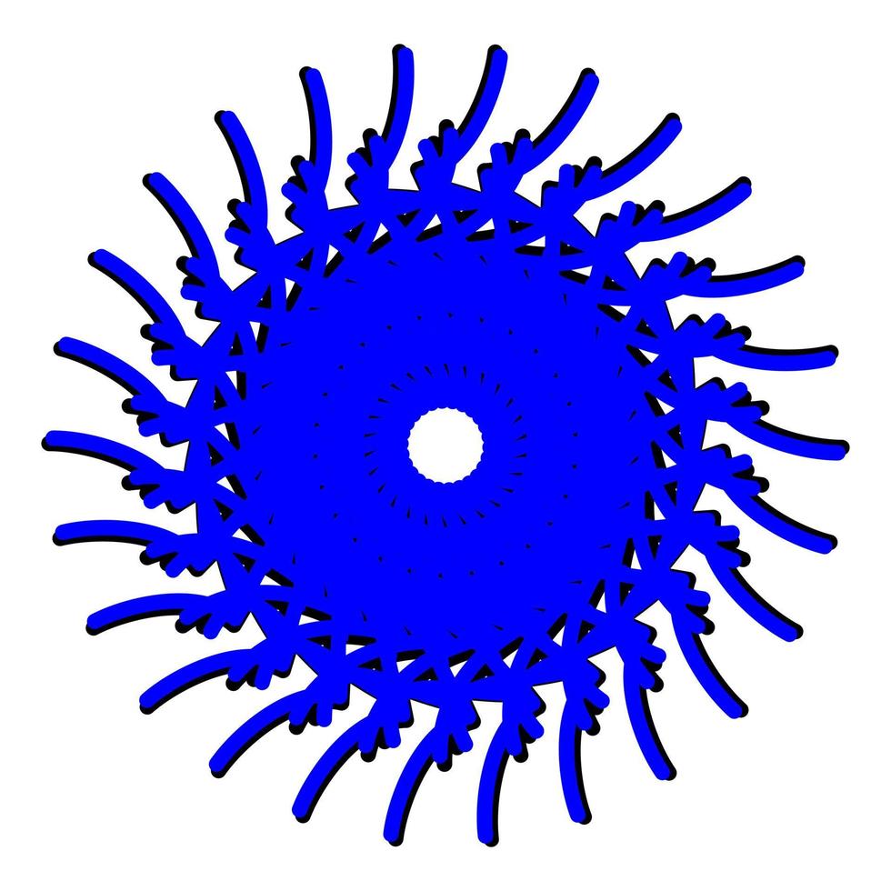 Abstract vector design in blue color. Perfect for corporate, background, t-shirt