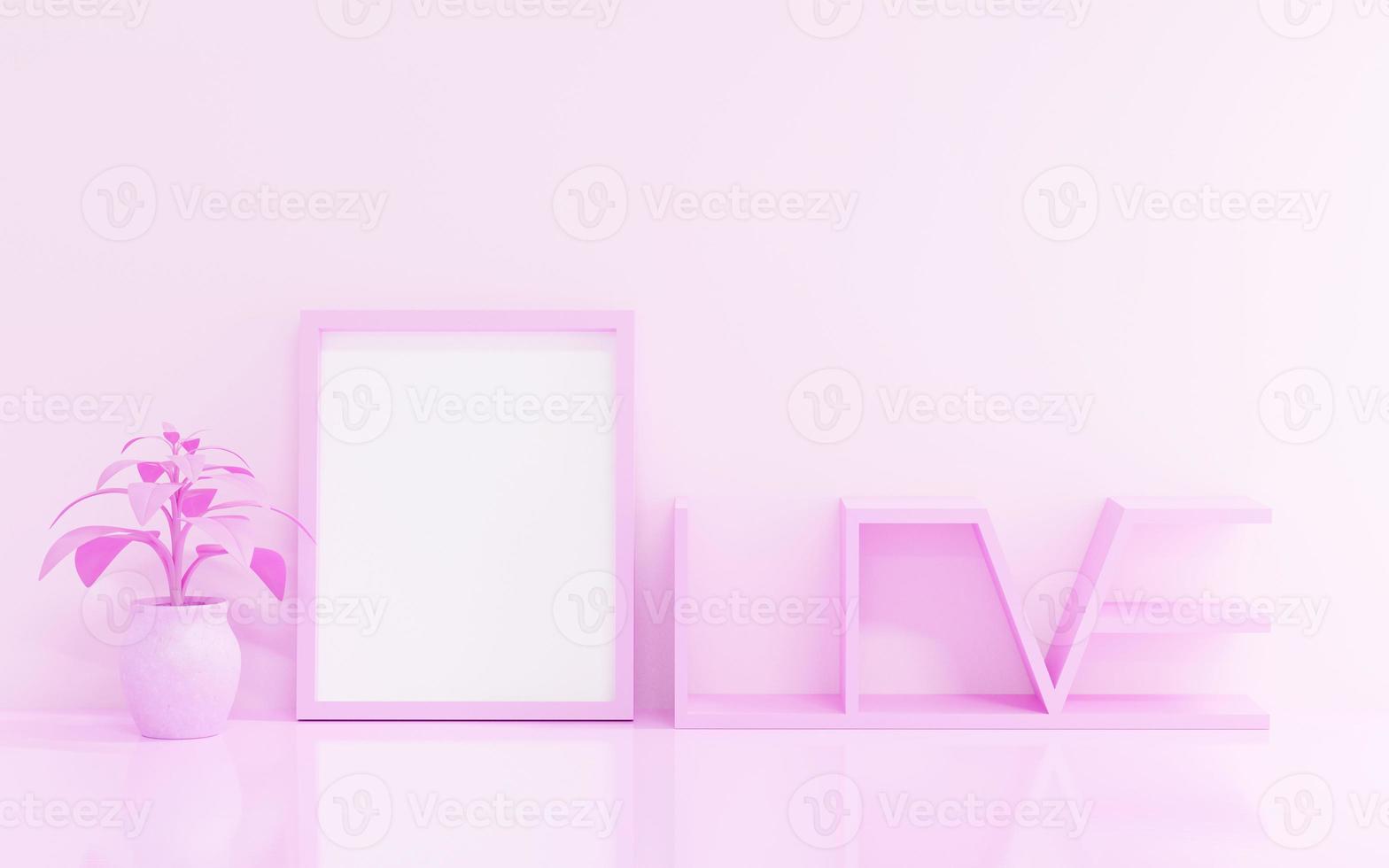 LOVE with frame photo