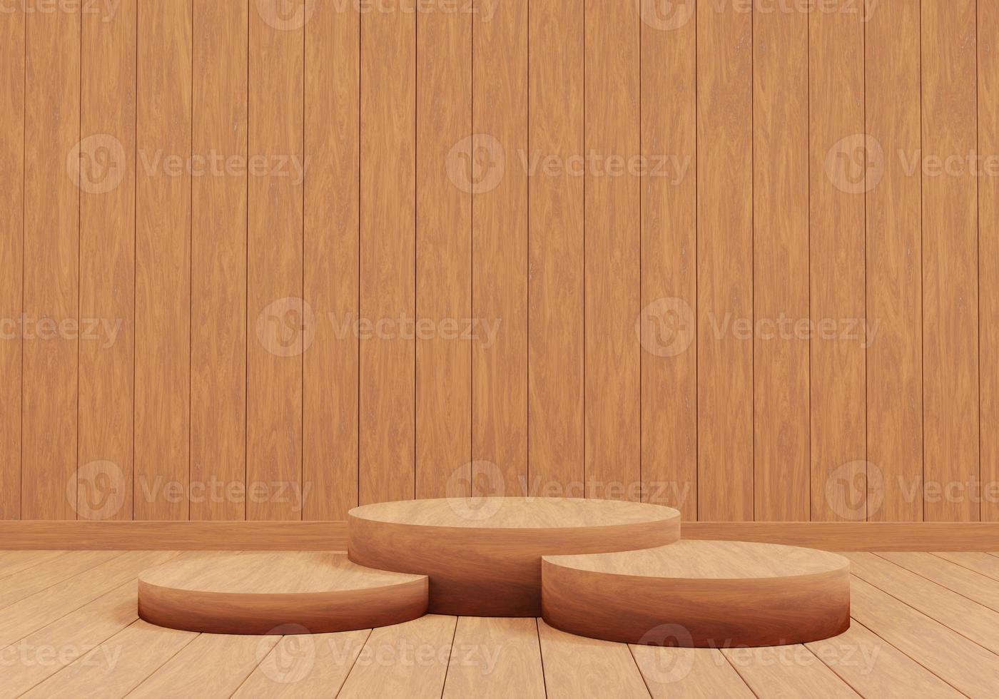 wood podium background photo