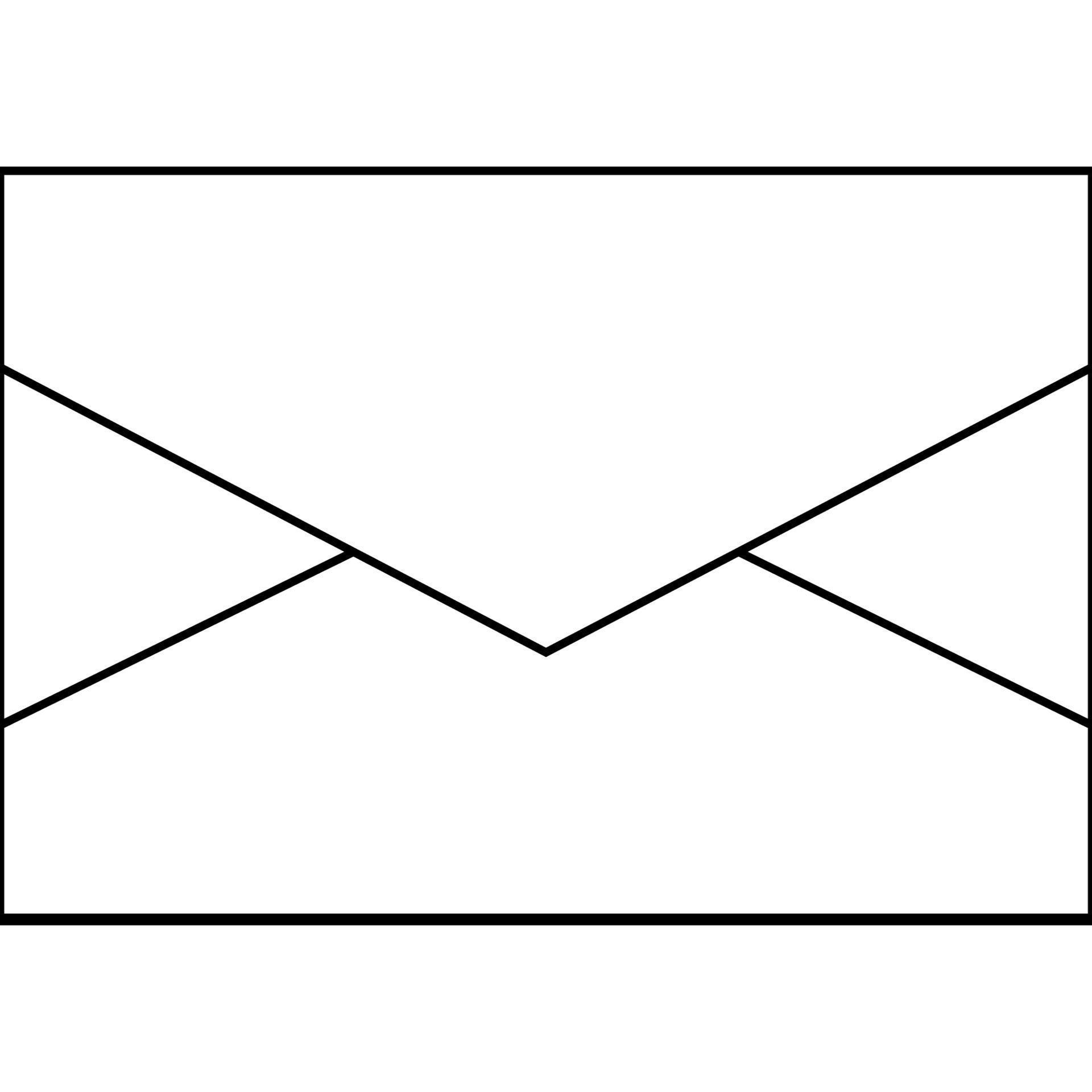 mail flat thin line icon with editable strokes. 6348098 Vector Art at