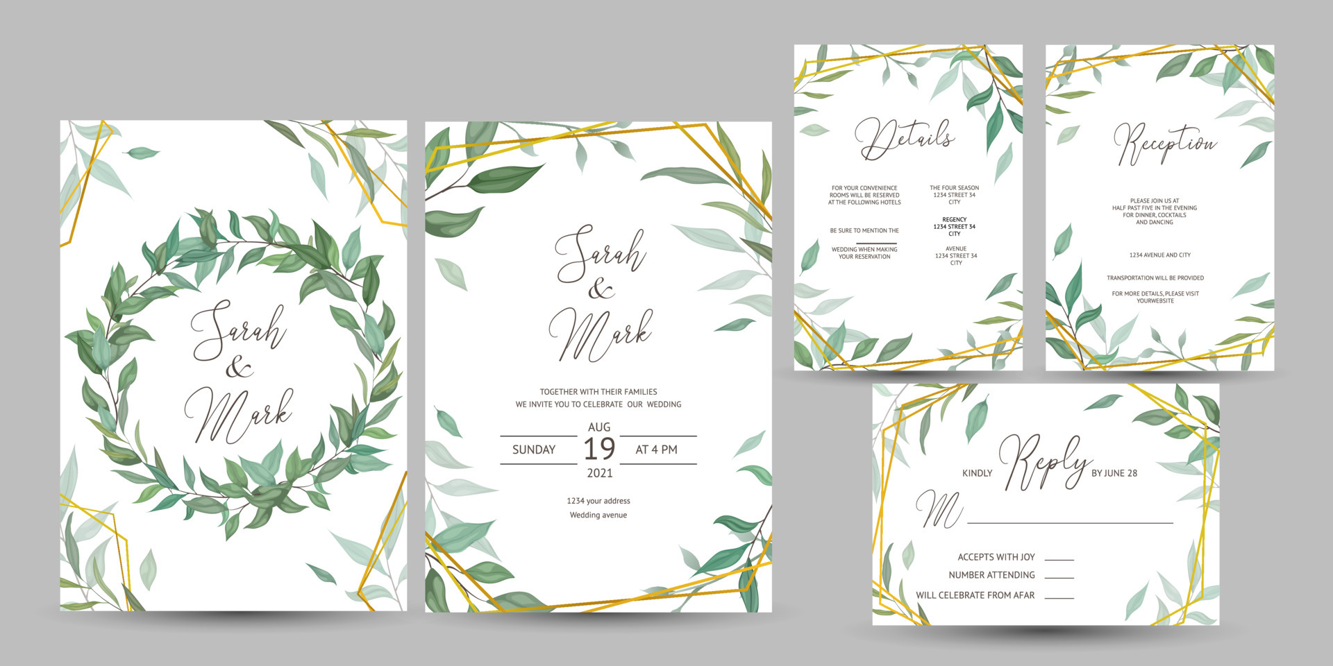 wedding invitation or greeting cards background design. 6348229 Vector Art  at Vecteezy