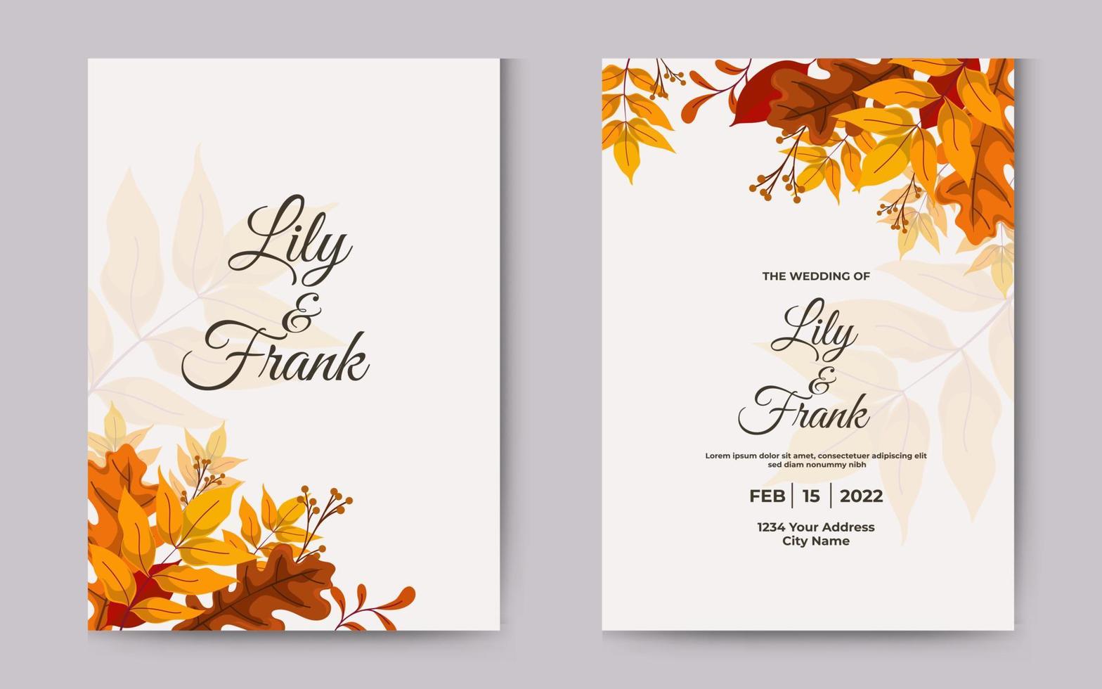 wedding invitation with autumn. yellow and brown decorative leaf. 6348253 Vector Art at Vecteezy wedding-invitation-with-autumn-yellow-and-brown-decorative-leaf-6348253-vector-art-at-vecteezy