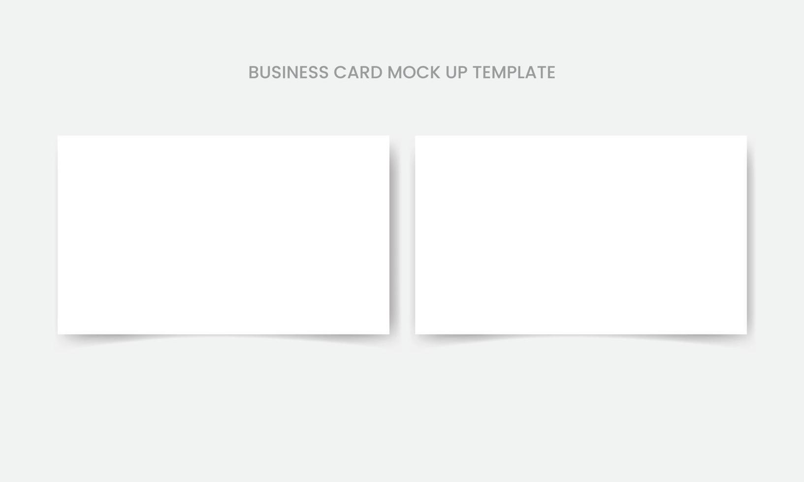 Business Card Mockup Design Template, empty paper note template vector