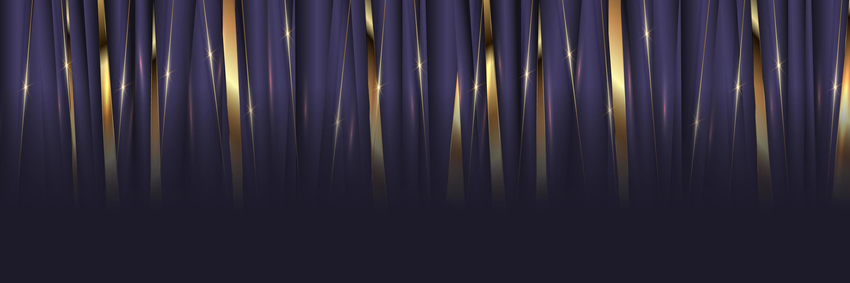 Luxury Elegant light purple vertical stripes pattern with diagonal gold stripes lines. vector