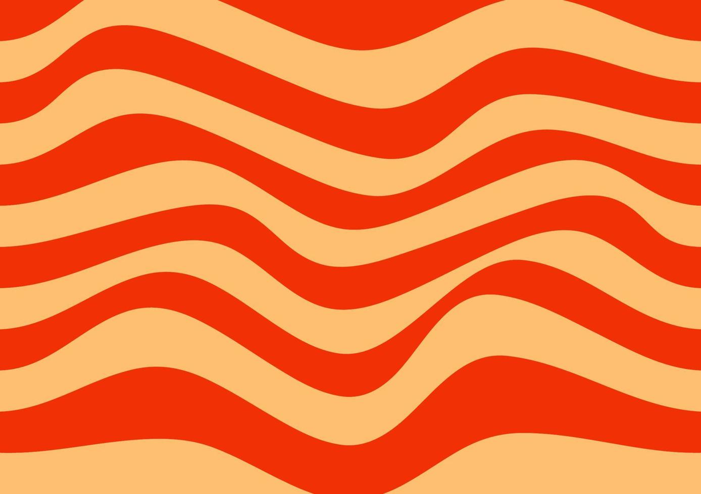 fondo naranja y rojo de líneas y ondas. ilustración vectorial 6348618