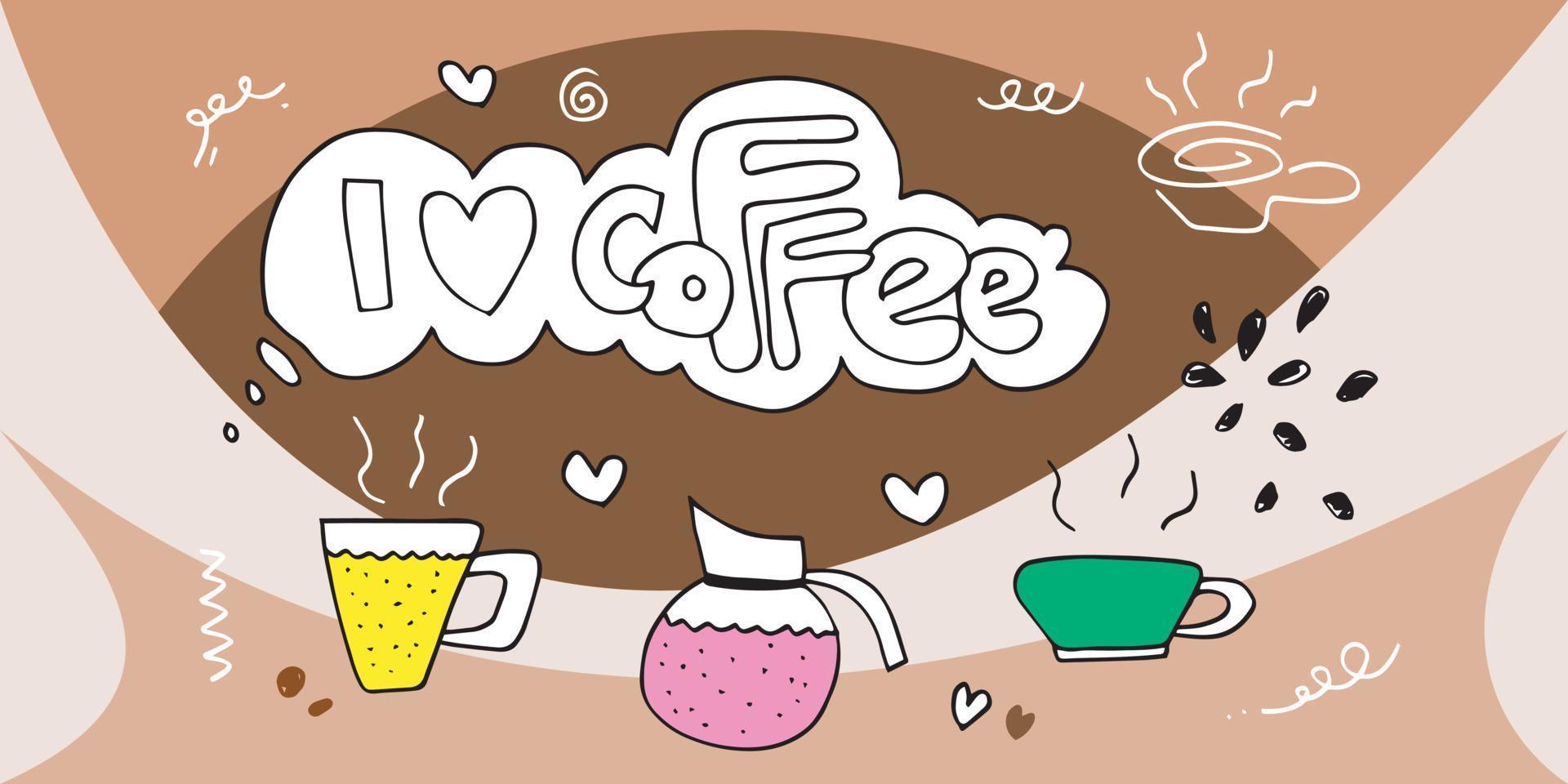 simple hand-drawn sketch doodles,coffee, coffee making materials and tools. for cafe menus and flyers vector