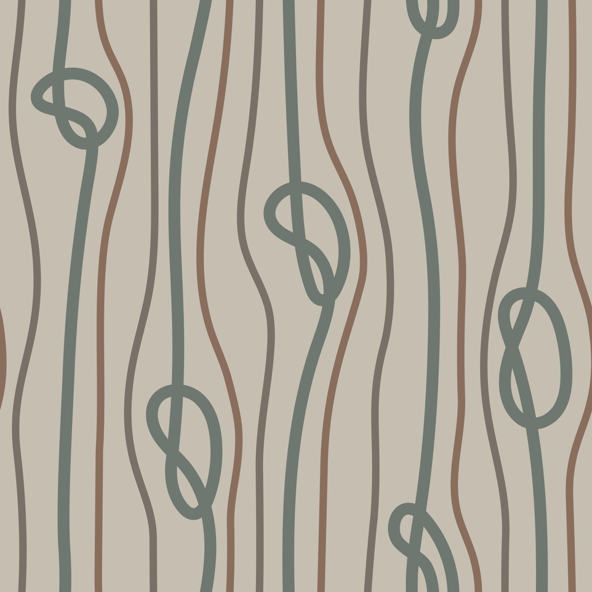 BEIGE SEAMLESS VECTOR BACKGROUND WITH VERTICAL ROPES AND KNOTS 6348993