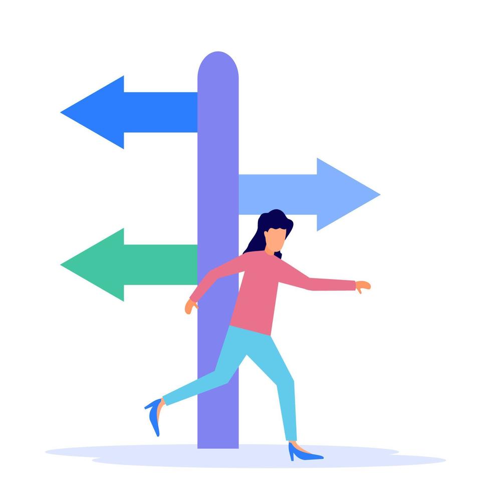 Illustration vector graphic cartoon character of directions