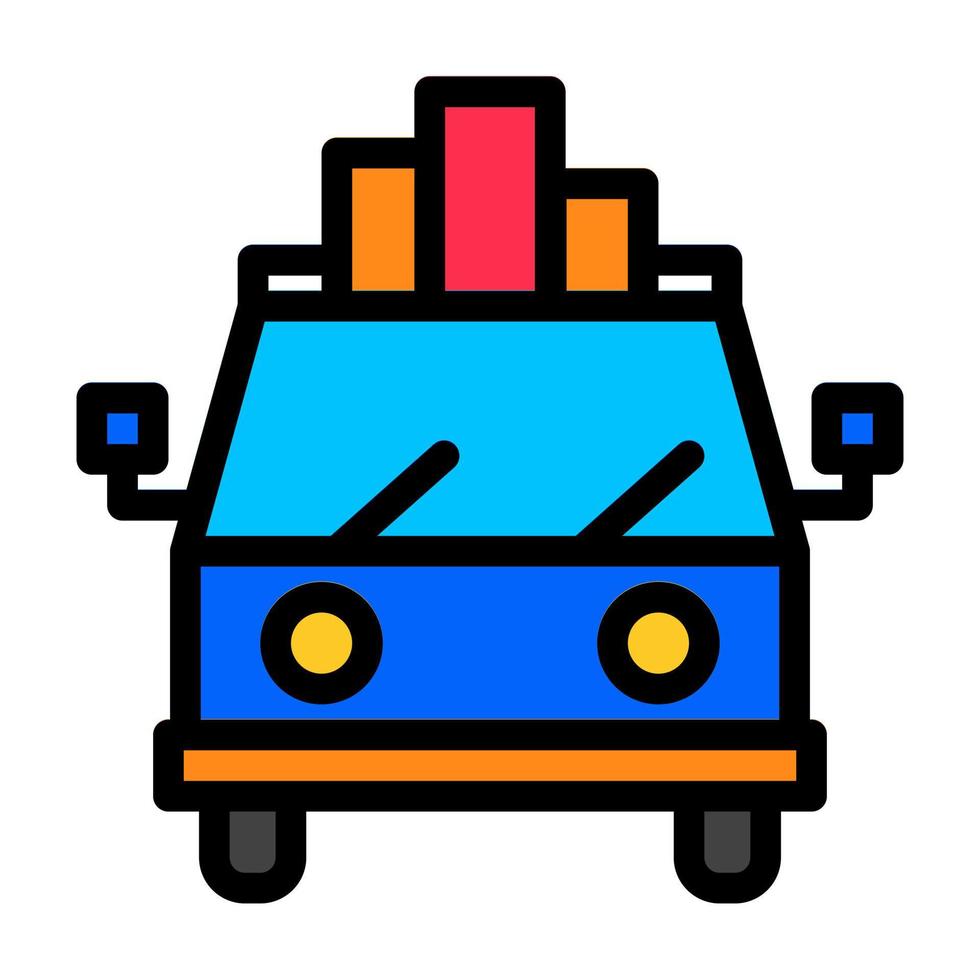Homecoming Filled Line Icon Suitable for Ramadan Moment vector