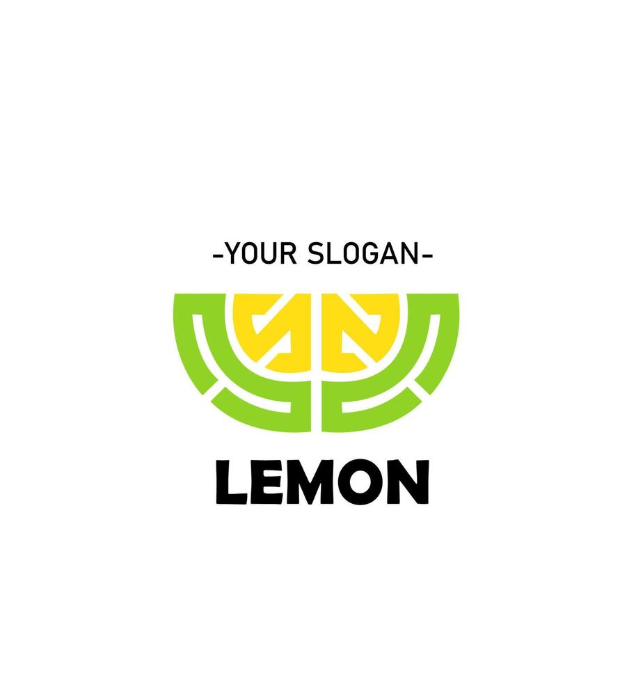 simple logo about lemon vector