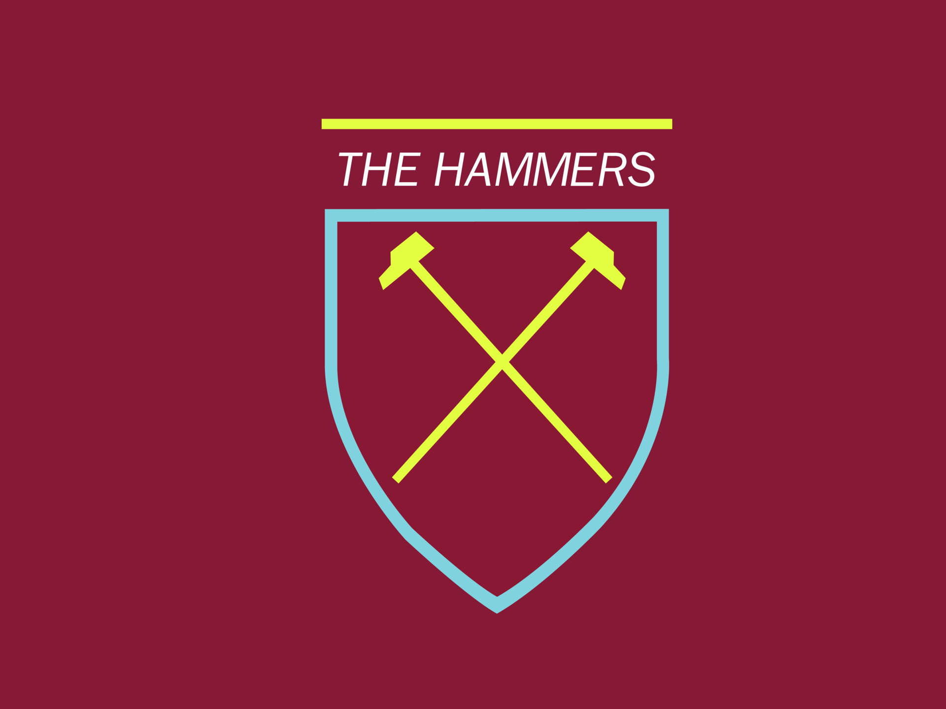 simple logo the hammers 6349769 Vector Art at Vecteezy