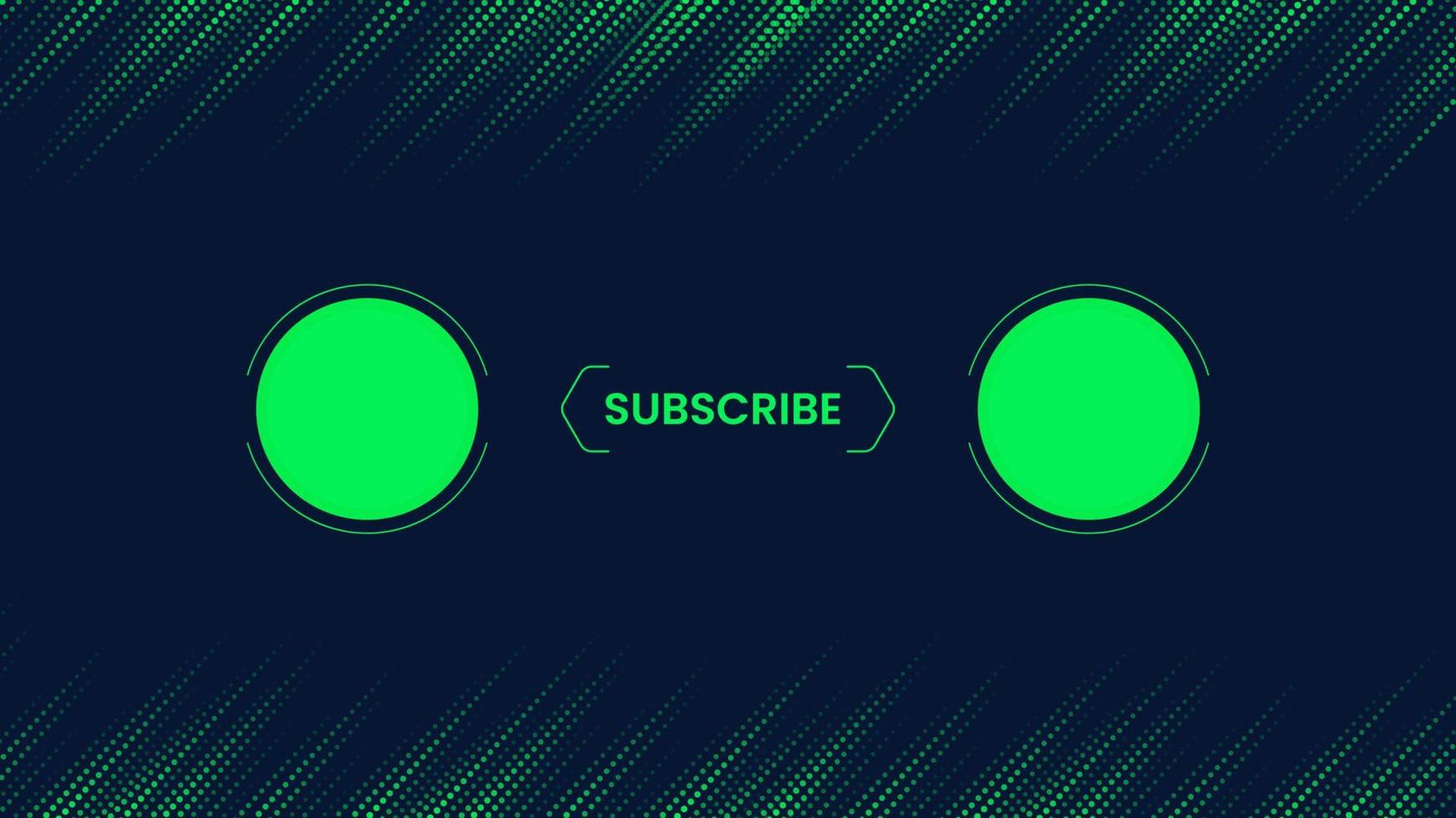 Social Media Video End Screen Template vector