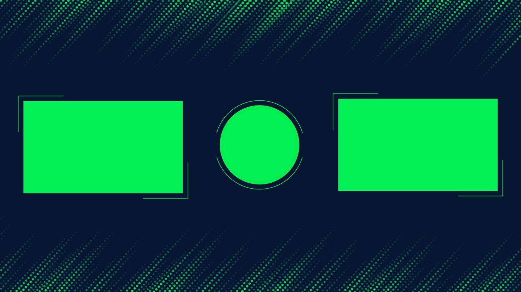 Social Media Video End Screen Template vector
