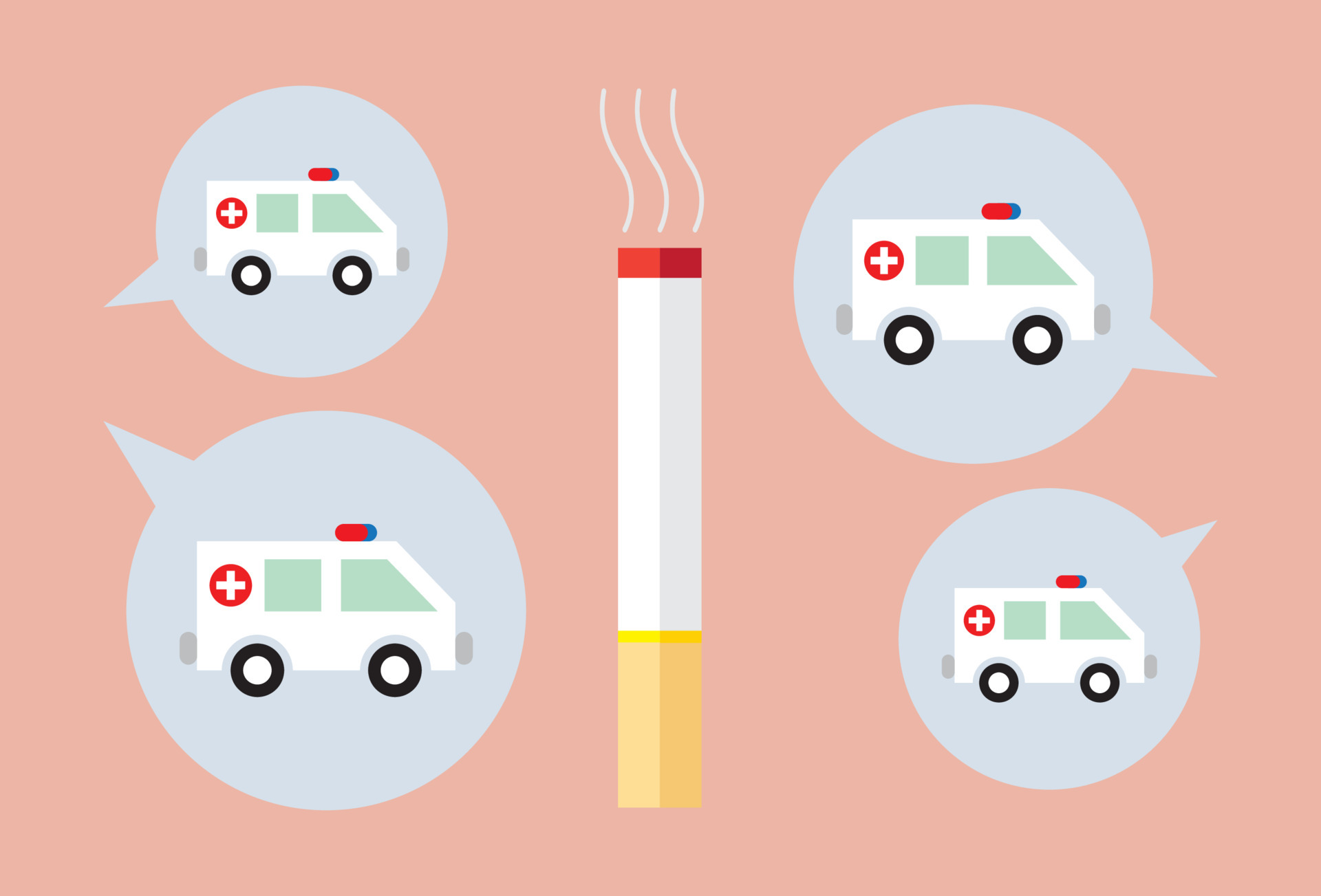 Smoking makes you sick 6349952 Vector Art at Vecteezy